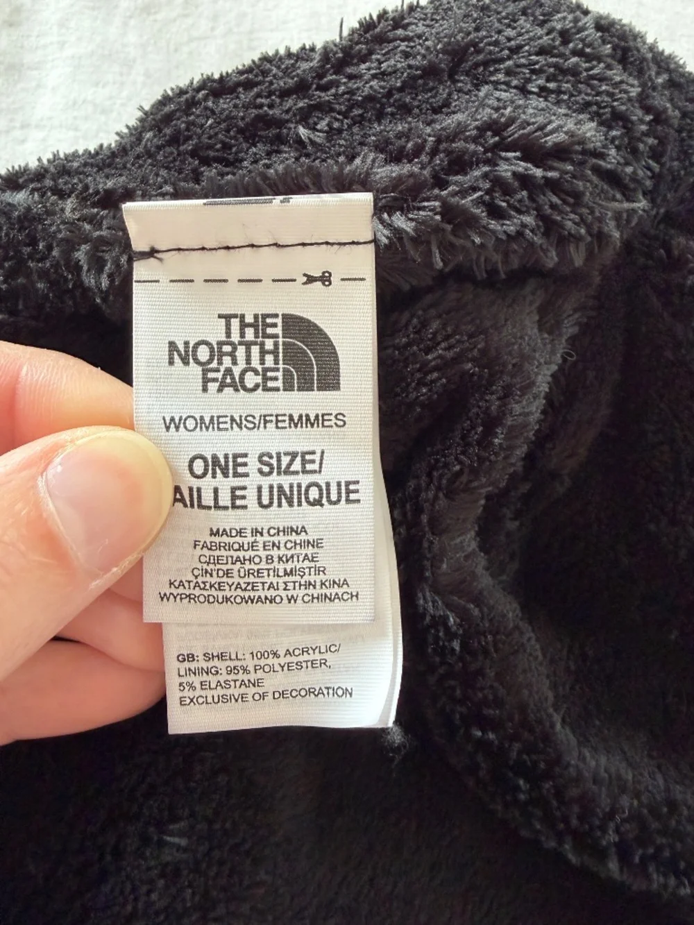 The North Face Knit Fleece Lined Beanie Black